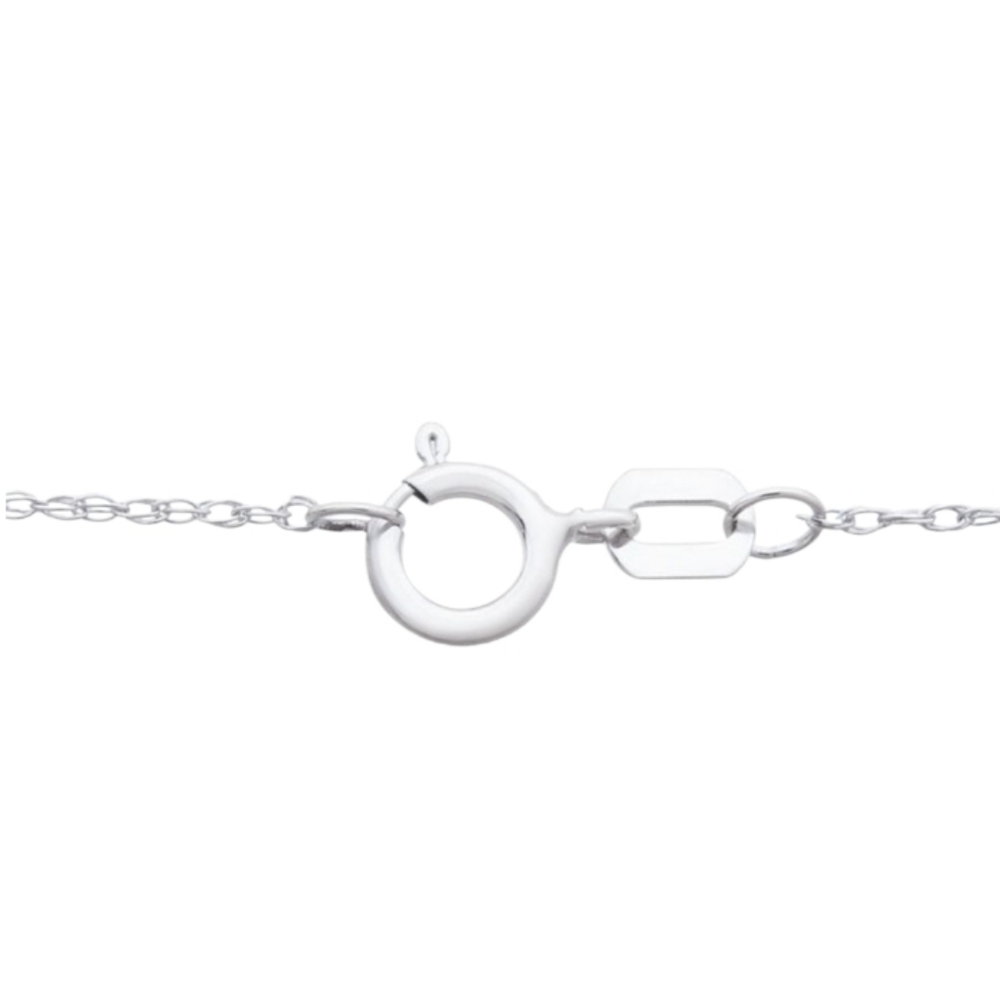 Bridge Diamond Sterling Silver Heart Necklace - Picture 5 of 7